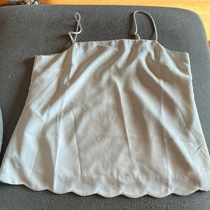 NWT White silk tank